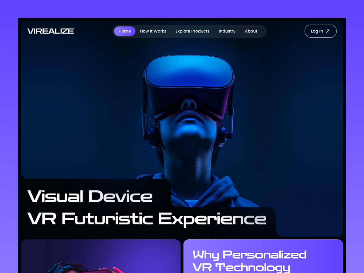 Futuristic Virtual Reality Website Image 0