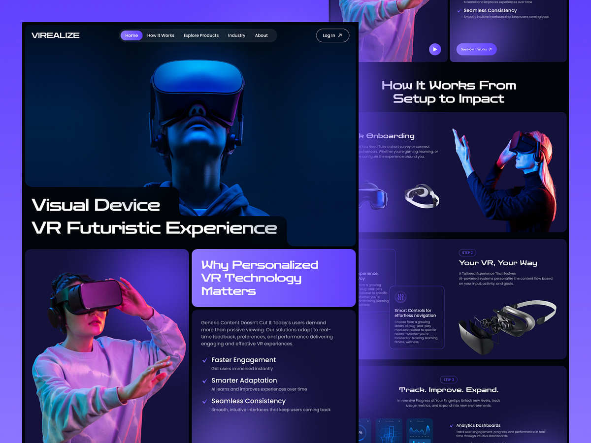 Futuristic Virtual Reality Website Image 2