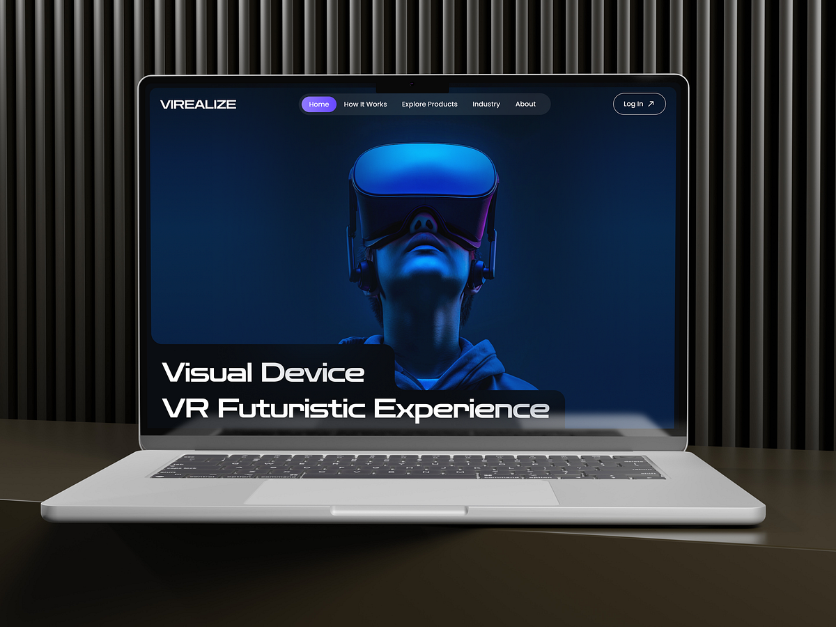 Futuristic Virtual Reality Website Image 3