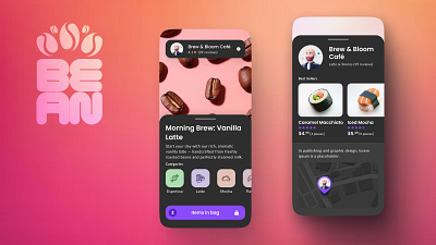 Brew & Bean – Modern Coffee Shop App UI Concept