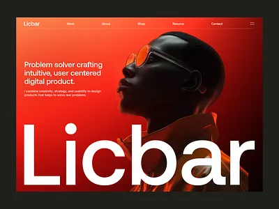 Portfolio Landing Page clean designer portfolio landing page modern personal portfolio portfolio landing page ui design ui ux web design website