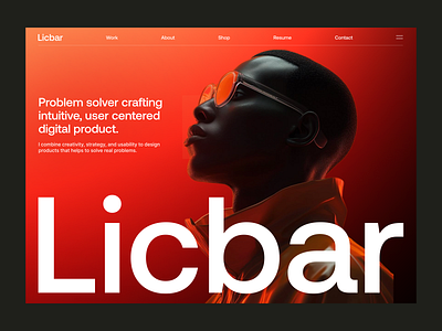 Portfolio Landing Page clean designer portfolio landing page modern personal portfolio portfolio landing page ui design ui ux web design website