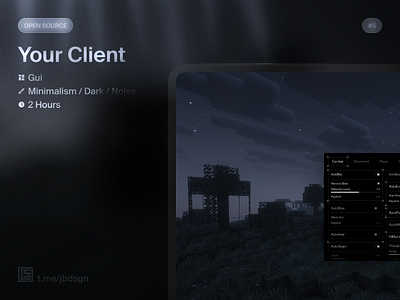 Open Source GUI #5 cheat game gui hack minecraft ui uiux uix ux