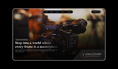 Designed a cinematic hero section design figma figma design figma design website figma landing page figma website ui ui ux design