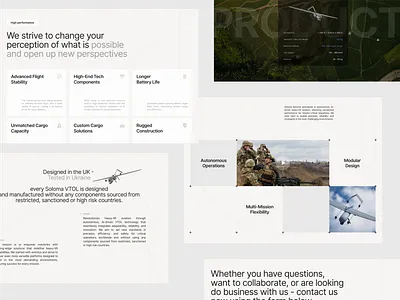 SoloMa Avionics: website design grid landing page ui uxui website