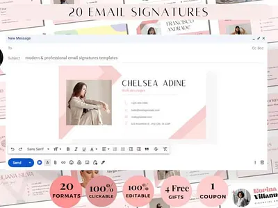 Email Templates, Real Estate Marketing email marketing email templates modern signature canva templates real estate marketing