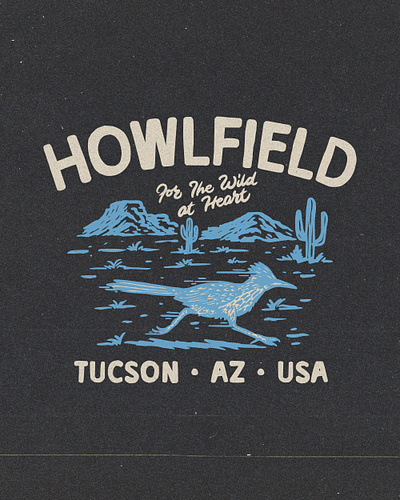Howlfield Graphic Design brand branding design font graphic design hand drawn identity illustration life merch merchandise outdoor retro tshirt typography vector vintage vintage design wild wildlife