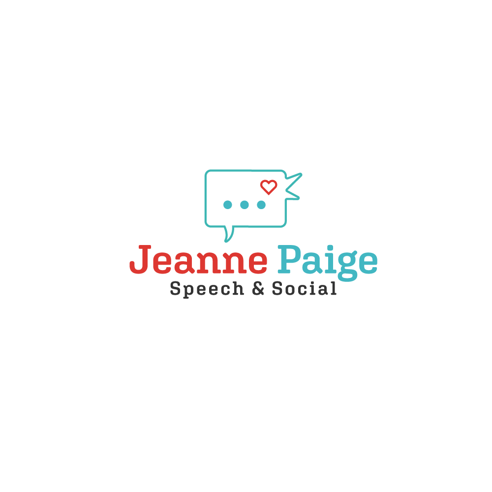 Jeanne Paige Speech & Social Logo Idea chat logo creative custom graphic design jp initial logo logo design minimalist boss modern simple logo speech social logo speech bubble speech therapy talking logo