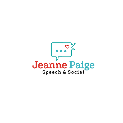 Jeanne Paige Speech & Social Logo Idea chat logo creative custom graphic design jp initial logo logo design minimalist boss modern simple logo speech social logo speech bubble speech therapy talking logo