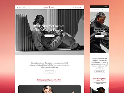 George Jones — Fashion Website fashion fashion website web design website design
