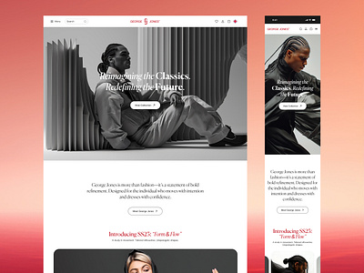 George Jones — Fashion Website fashion fashion website web design website design