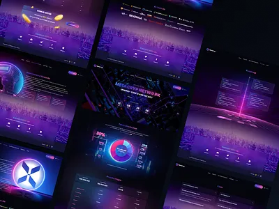 Network Blockchain Landing page blockchain crypto defi design landing page meme network ui ui design web design website