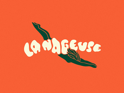 La Nageuse logo branding da design icon illustration logo nageuse vector