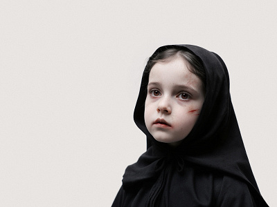 Child of the night ai child creature dark darkness generative art girl halloween kid photo manipulation photoshop vamp vampire
