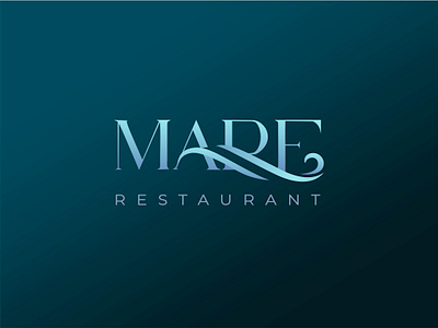 Elegant Logo Design for a Seafood Restaurant brand identity branding brandmark elegant logo gradient identity logo logo design logotype marine minimalist logo restaurant logo sea seafood typography ukranian wave