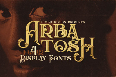 Arbatosh - Display Font arbatosh display font artistic font creative font decorative font display font elegant font fancy font fonts glamour font inline font retro serif retro font serif font steampunk font typeface typography grunge victorian font vintage vintage font