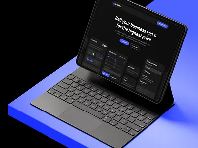 Aquire.com - Saas 3d website aquire.com branding buyer clean company creative design landing page logo modern profit saas application saas website scheduling seller tasks uiux webflow