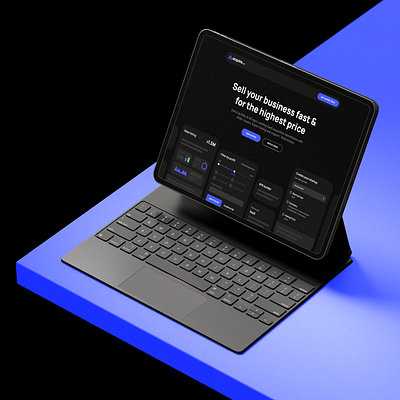 Aquire.com - Saas 3d website aquire.com branding buyer clean company creative design landing page logo modern profit saas application saas website scheduling seller tasks uiux webflow