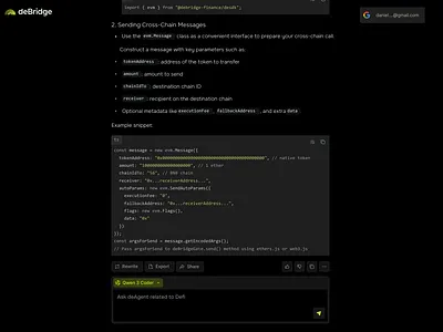 deBridge Agent coding assistant