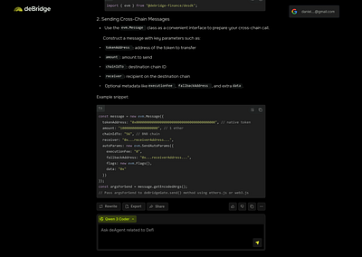 deBridge Agent coding assistant