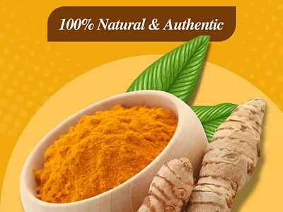 TURMERIC POWDER branding graphic design illustration