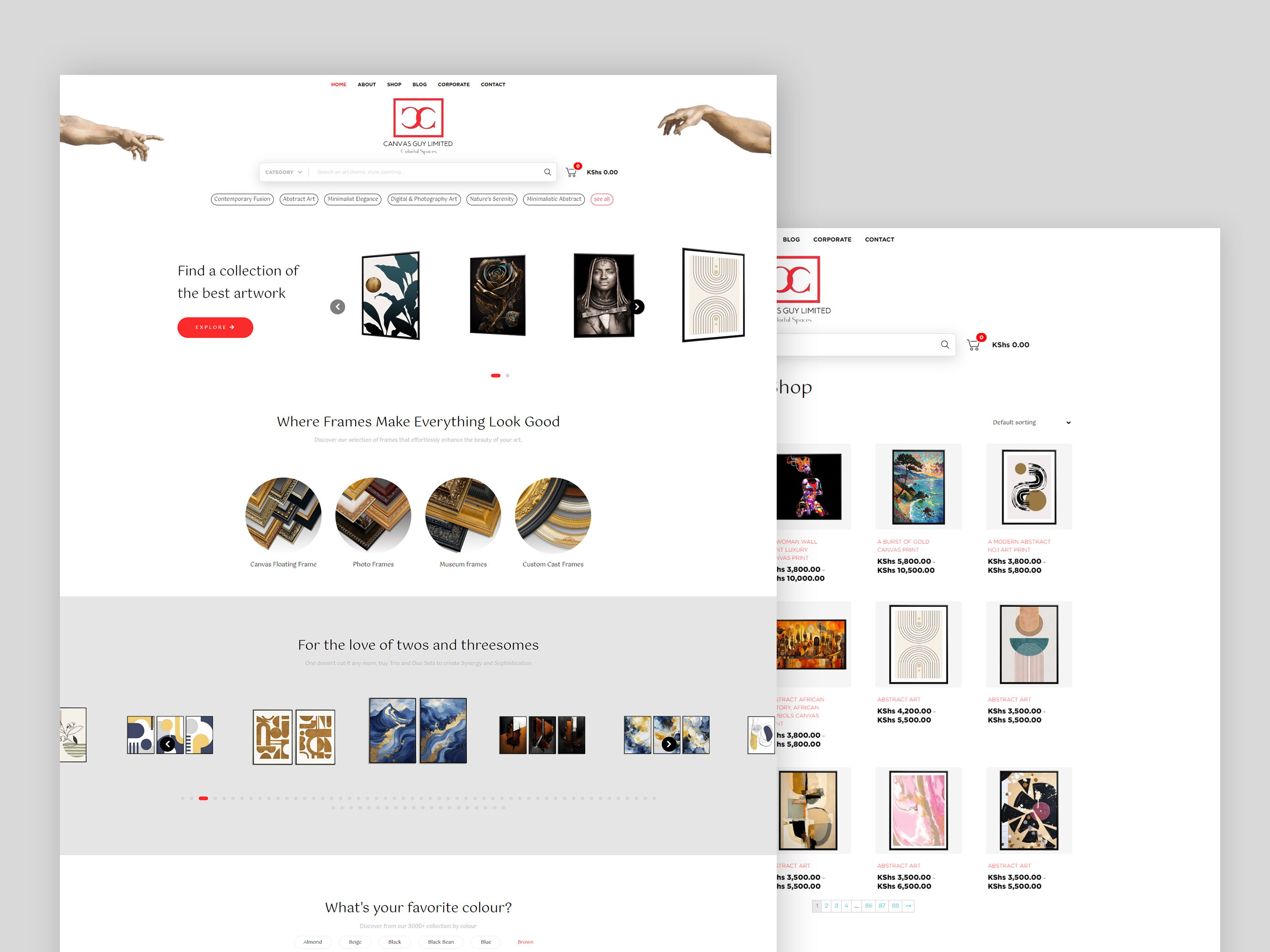 Art & Frame eCommerce Website | Canvas Guy artwebsite branding creativewebsite customwordpress design frameshop graphic design onlinestore responsivedesign seooptimized ui uiuxdesign webdesign website woocommerce wordpress