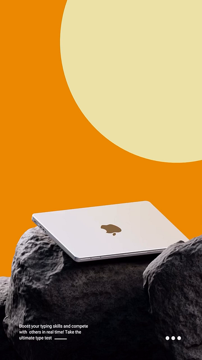 NOMAD - Speedtyper 3D Landing Website 3d graphic design landing page motion graphics ui ux