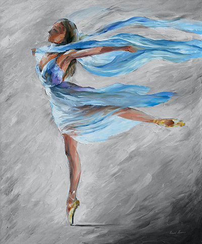 BALLERINA — oil painting on canvas leonidafremov