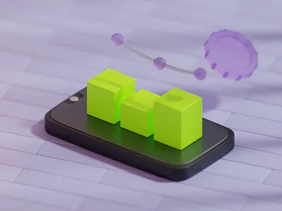 3D Animation with the concept of Business and Finance 3d 3d animation 3d illustration animation blender business cinematic coins finance graph chart illustration motion design semi realistic smartphone