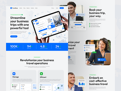Travelease- Saas UI/UX agency ai b2b booking business corporate crm dashboard homepage hotel booking landing page minimal ui saas saas website travel agency travel app ui web application web design website