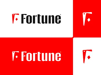 Fortune Casino - Logo Design cards logo casino casino logo clever design dragisa trojancevic fortune poker giletroja graphic design illustration logo logo design minimalism playing cards poker poker cards poker logo smart typography ui
