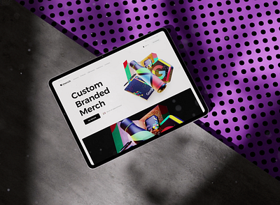 Merch Tech Solutions — Integrated Fulfillment Platform 3d animation app branding clean crypto dark design ecommerce merch motion graphics product card shop store ui ux web
