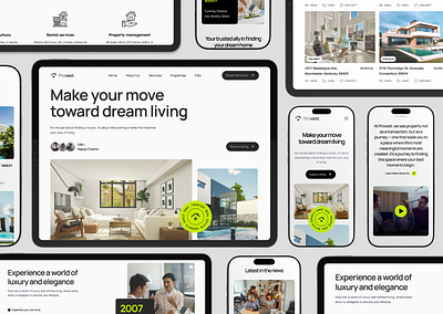 Provest - Real Estate Landing Page branding custom website design figma design figma website graphic design logo ui ui ux design user interface design web design website design