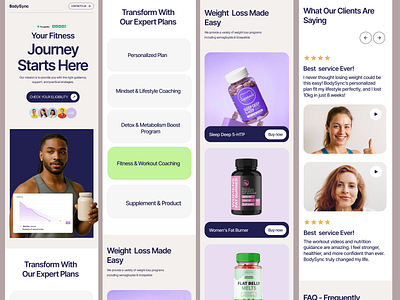 Weight Loss Website body transformation website doctor website fitness health landing page fitness coaching platform healthy lifestyle website landingpage online weight loss coaching online weight loss program onlineweightloss personalized weight loss plan ui ux weight loss website weight loss website design weight management ui design weightloss landingpage