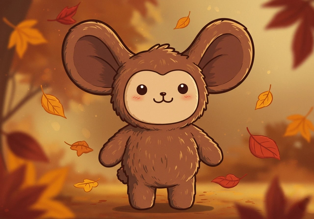 A cute brown furry cartoon character animation app branding card design font graphic design icon idea illustration logo motion graphics pattern plant sign typography ui ux vector web