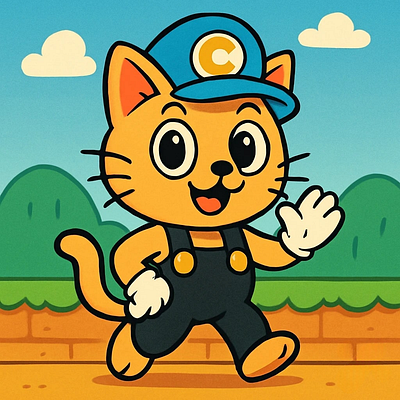 A cartoon orange cat animation app branding card design font graphic design icon idea illustration logo motion graphics pattern plant sign typography ui ux vector web