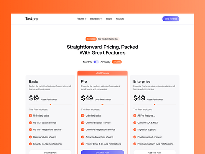 SaaS - Pricing Page framer design framer development framer template interface minimalist modern pricing pricing page pricing table saas pricing saas pricing page subscription plans web design web pricing