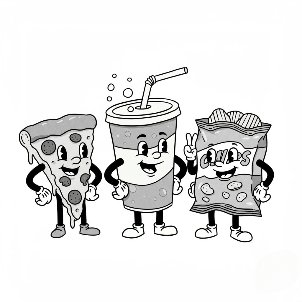 Black and white cartoon character 3d animation app branding card design font graphic design icon idea illustration logo motion graphics pattern plant sign typography ui ux vector