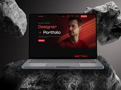Designer Portfolio - Web Design creativeportfolio darktheme designerportfolio dribbble figma landingpage portfoliodesign ui webdesign webflow