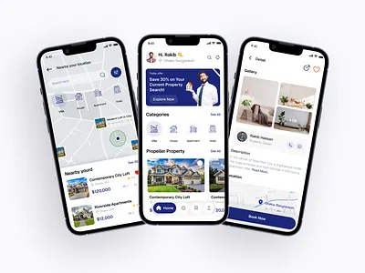 Real Estate Mobile App UI | Property Finder App Design apartment u home rent app housing app ios app ui mobile app design mobile ui kit modern app design property booking property finder property management real estate app real estate concep real estate ui uiux design ux inspiration