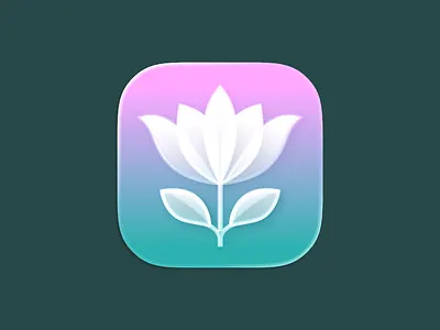 Serenity - app icon app app icon flower meditation