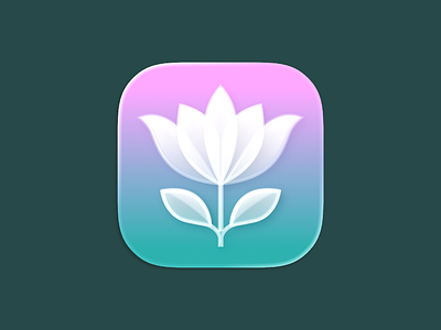 Serenity - app icon app app icon flower meditation