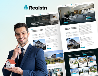 Realstn – Real Estate & Property Elementor Template Kit agency apartment architecture broker building construction design elementor house illustration interior landing page landingpage property realestate realestate agent realestate company ui webdesign wordpress