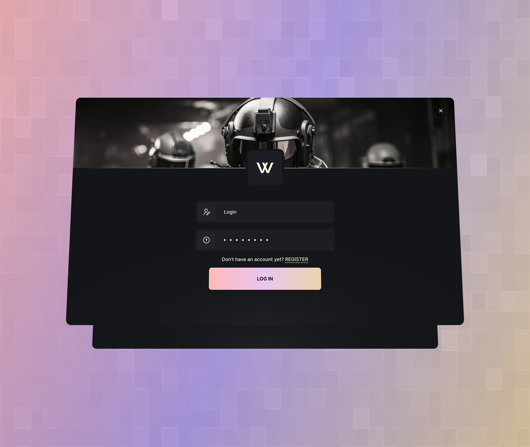 Interface wexel (login, product, loading) branding graphic design ui