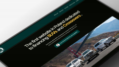 Minimalistic Car Financing Landing Page | UI/UX | Full Design dark theme framer graphic design green landing page leasing minimalistic modern pro ui ux website