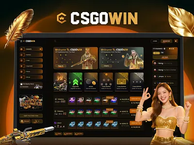 CSGOWIN – Gaming & Case Battle UI casino dashboard casino interface casino website casinoui csgodesign csgowin gambling website gamingplatform onlinegaming