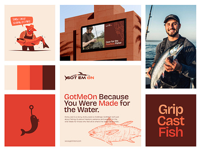 GotEmOn™ Branding adventure logo branding business logo design fishing brand lifestyle branding nature brand outdoor brand typography