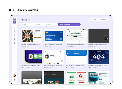 Daily UI 056 : Breadcrumbs 56 breadcrumbs dailyui design ui ux