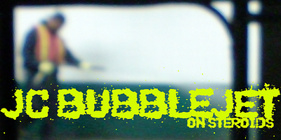 jcBubblejet on Steroids design display font glyph grunge titling type design typeface typeface design