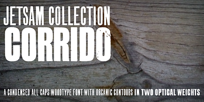 jcCorrido design display font glyph grunge letterpress titling type design typeface typeface design wood type